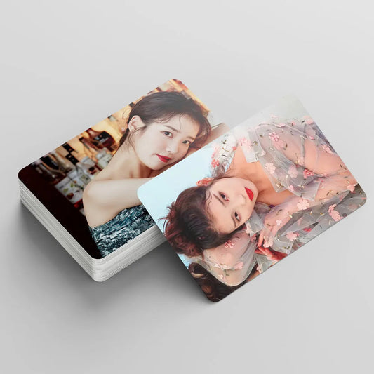 55pcs/set Kpop IU The Golden Hour Lomo Cards High quality HD Photocard for fans collection Fashion Cute Fans Gift SS69