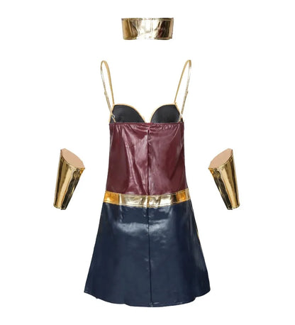 SS69 Women's Superhero Bodysuit Costume with Headgear for Cosplay Halloween