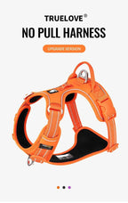 TRUE LOVE Pet Harness No Pull Nylon Reflective Dog Harness Adjustable Comfortable Control Step-in Brilliant Truelove TLH5654