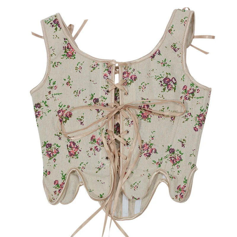 Lolita Corset Camisole Y2K Underbust Body Shaper Polyester Blend