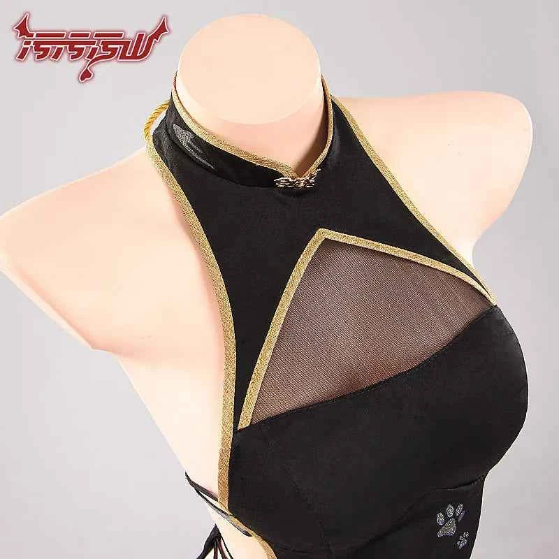 White Tiger Loli Qipao Cosplay Costume Chinese Cheongsam Outfit with Bell for Anime Halloween