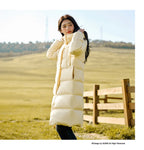 Semir Women's Long Hooded Down Jacket - 90% Duck Down