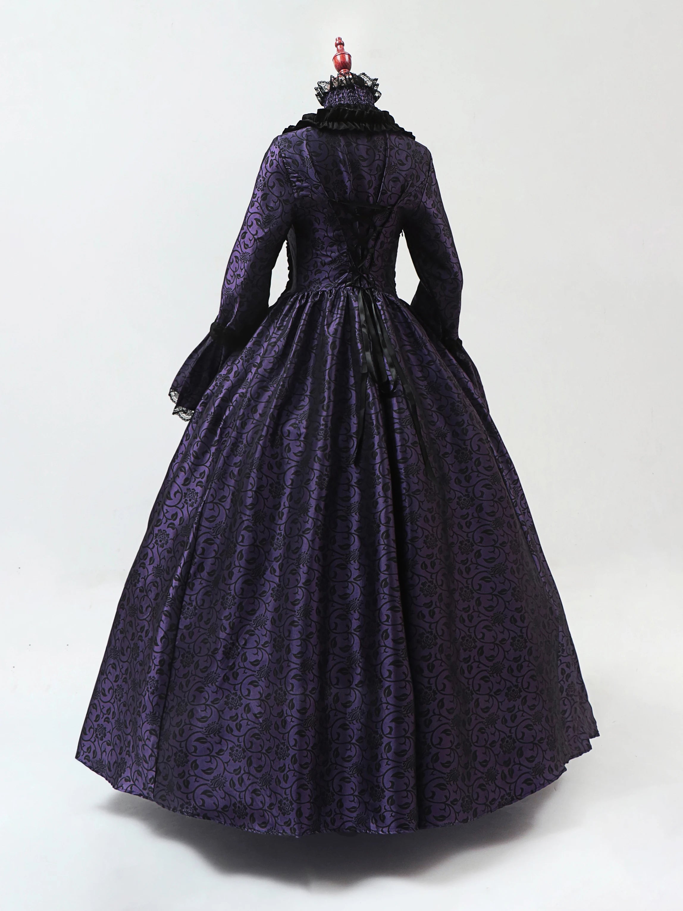 Cosplay Marie Antoinette Dress Medieval Flare Sleeve Victorian Party Formal Gown Renaissance Gothic Floral Robe