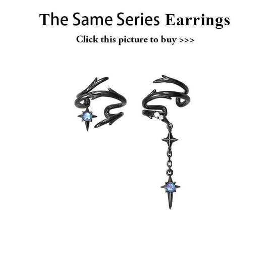 Thaya Original Design Star and Moon Earrings S925 Silver Needle Studs Earring For Women Vintage Earring Fashion Crystal Jewelry
