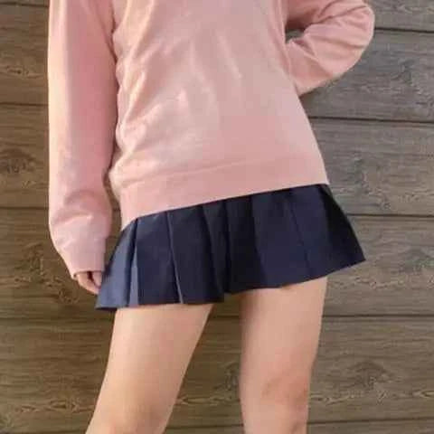 JK Uniform Ayase Momo Cosplay Sweather Suit High School Students Outfits Skirt Dandadan COS Costume Carnival Party Pink