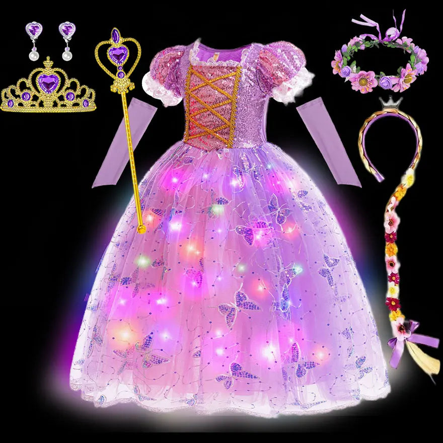 Rapunzel LED Princess Ball Gown for Girls