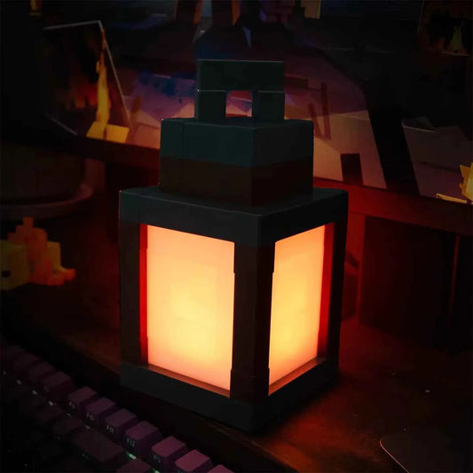 Pixel Design Led Night Light Type-C Rechargeable Remote Control Rgb Game Room Lights Multicolor Cartoon Style Lantern Wall Lamp