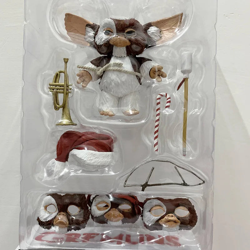NECA Gremlins Figure Movie Edition Gremlins Retro Rubber Horror Doll Toy Doll Christmas Ver. Gift SS69