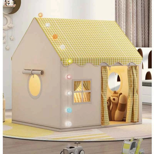 Kid Toys Tent Princess Castle Play House Cubby Children Small House Folding indoor Play tent Baby Tent Solid Frame No Light Ball