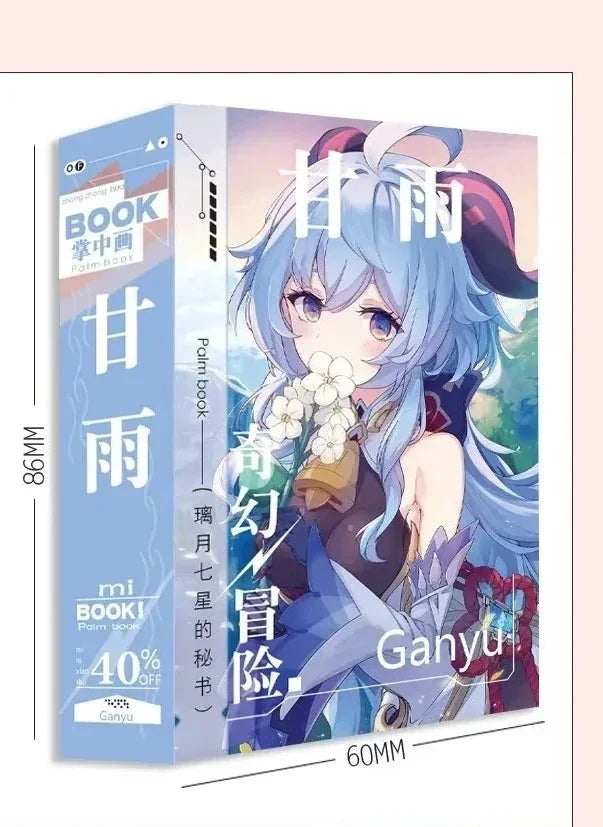 Game Impact Alhaitham Anime Project 40 Sheets 80 Pages Double-sided Mini Characters 68x60mm Magazine Miniature Comic Books SS69