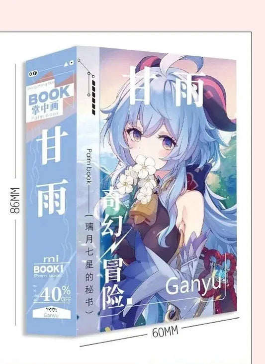 Game Impact Alhaitham Anime Project 40 Sheets 80 Pages Double-sided Mini Characters 68x60mm Magazine Miniature Comic Books SS69