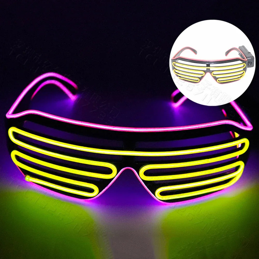 LED Glow Glasses with Blinking Modes for Parties