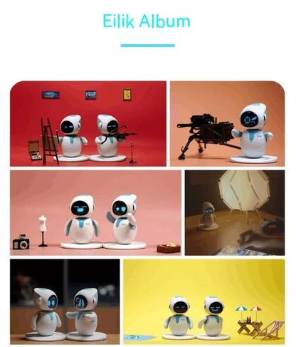 Eilik Robot Emotional Interaction Smart Companion Pet Robot Electronic Creative Custom Desktop Companion Christmas Toys Gifts SS69