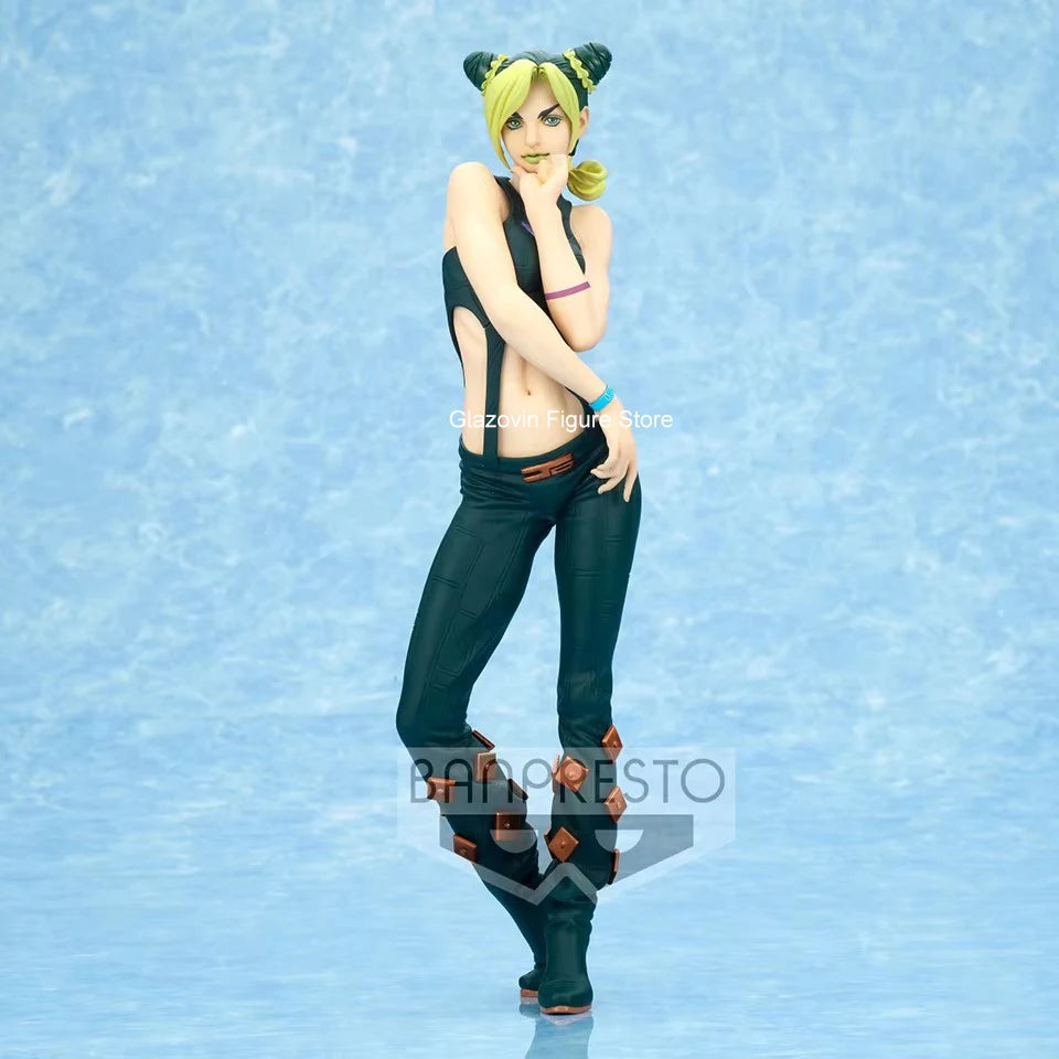 Original Genuine JoJo's Bizarre Adventure Stone Ocean Grandista 26cm Jolyne Cujoh PVC Figure Model Toys For Girls