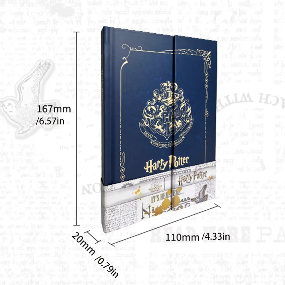 Authentic Harries Potters Peripheral Retro Notebook Magic Academy Hogwarts Slytherin Portable Notebook School Student Stationery
