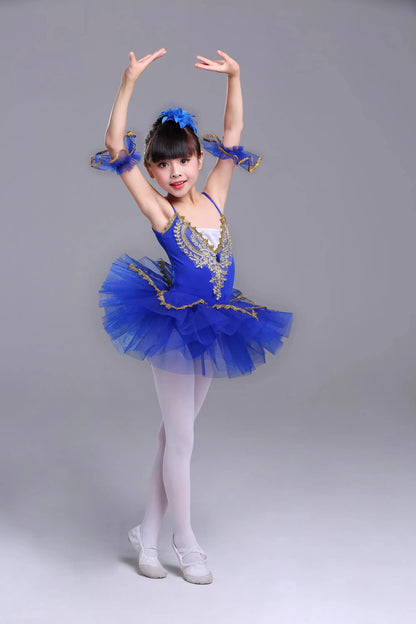 SS69 Girls Ballet Tutu Leotard Princess Performance Dance Dress Polyester