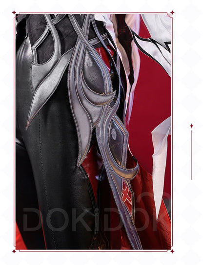 Genshin Impact Arlecchino Cosplay Costume Set with Wig - Polyester - S-2XL