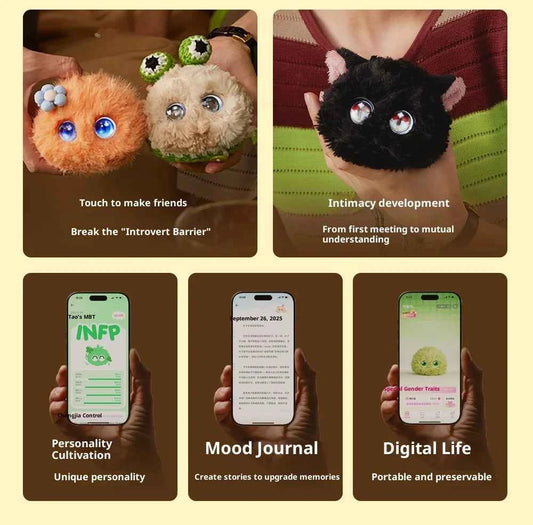 Fuzozo AI Emotional Companion Robot Toys Biomimetic Memory System Interaction Smart Robot AI Chat Robots Cartoon Birthday Gifts