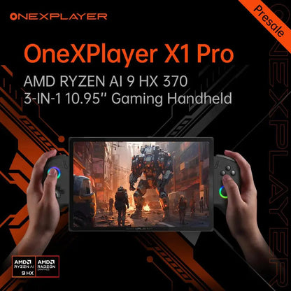 OneXPlayer X1 PRO AMD Ryzen AI 9 HX 370 /8840U PC Game Console 3 IN 1 Laptop Tablet 10.95 Inch 120 Hz AI CPU Computer Controller SS69