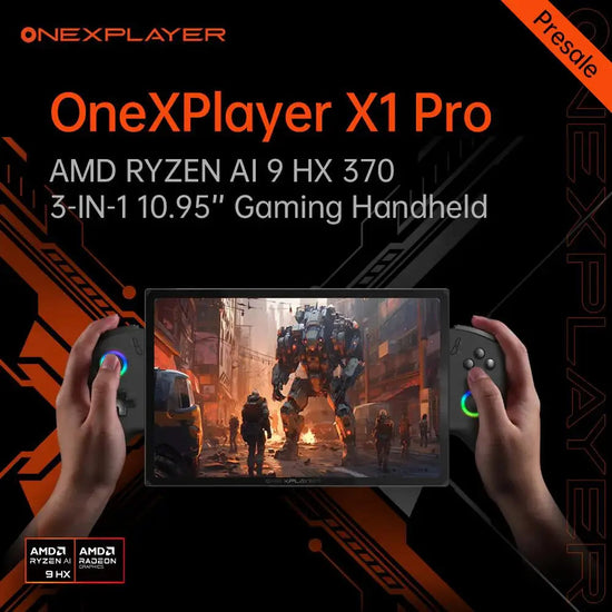 OneXPlayer X1 PRO AMD Ryzen AI 9 HX 370 /8840U PC Game Console 3 IN 1 Laptop Tablet 10.95 Inch 120 Hz AI CPU Computer Controller SS69