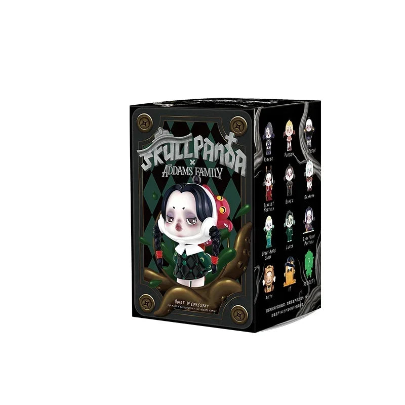 POP MART SKULLPANDA Addams Family Series Blind Box Mystery Box Guess Bag Toys Doll Cute Anime Figure Desktop Ornaments