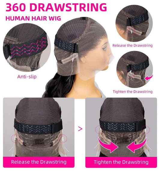 Invisi Strap Deep Curly Wave 360 Full Hd Lace Front Human Hair Wig 200% Preplucked Water Wave 13x4 Lace Frontal Wig Glueless Wig