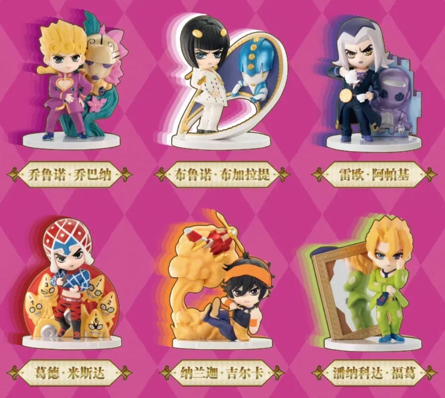 POP MART GONG JOJO's Bizarre Adventure Golden Wind Series Blind Box Mystery Box Toys Ornaments Figurines Desktop Model Dolls