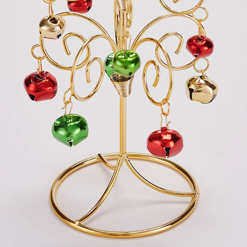 Iron Lace Christmas Tree Mini With Bell Star Desktop Ornament Ornament New Year Christmas Eve Gift Celebrate Party Xmas 2026