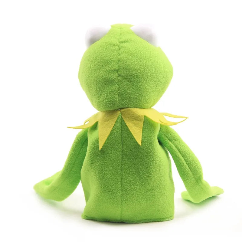 Anime Kermit The Frog Funny Kawaii Plush Doll Hand Puppet Schoolbag Frog Cute Plush Toy Ventriloquist Performance Props For Baby