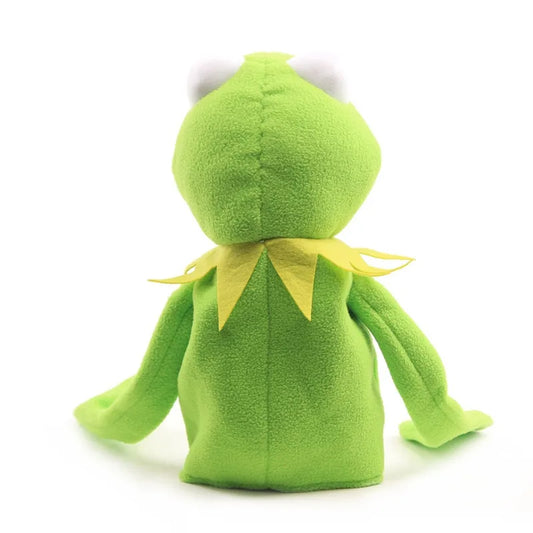 Anime Kermit The Frog Funny Kawaii Plush Doll Hand Puppet Schoolbag Frog Cute Plush Toy Ventriloquist Performance Props For Baby