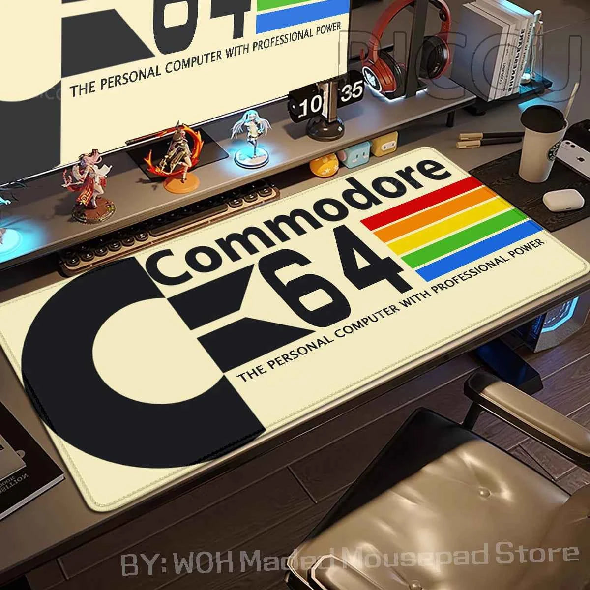 Keyboard Mouse Pad Commodore 64 Mousepad Xxl Non-slip Lockedge Minimalism Office PC Accessories XL Gaming Large Desk Cabinet Pad