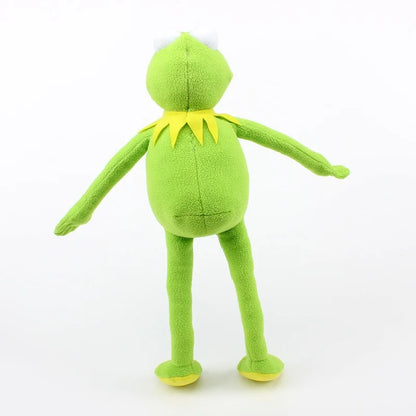 Anime Kermit The Frog Funny Kawaii Plush Doll Hand Puppet Schoolbag Frog Cute Plush Toy Ventriloquist Performance Props For Baby