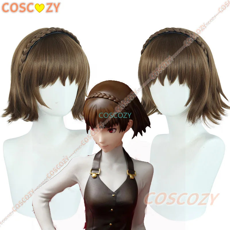 Game Cosplay Costume Queen Makoto Niijima Cosplay Costume Woman School Uniform Christmas Carnival Party Dress Wig Costumes SS69 25.69 Only wig / S