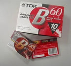 Security-Hin 60-Minute Blank Cassette Tapes - 10 Pack