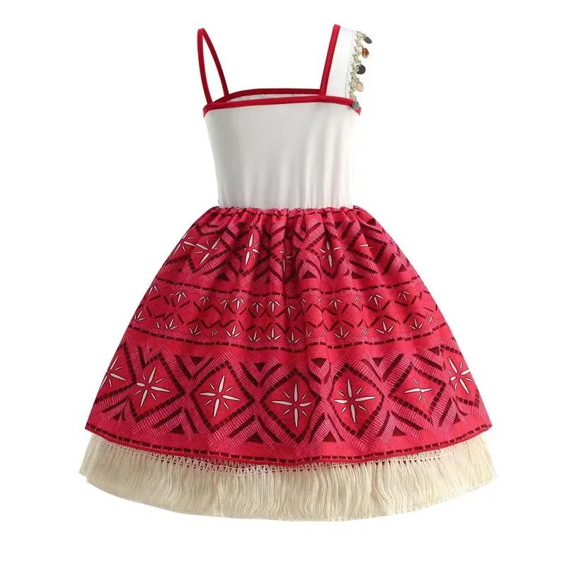 Disney Moana Costume Dress for Girls - Satin Mesh Ocean Adventure