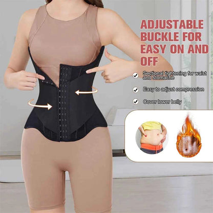 MiiOW U-shaped Waist Trainer Corset Women Buttoned Shapers Breast Lifted Waist Trainer Steel Bone Slimming Breathable Shapewear