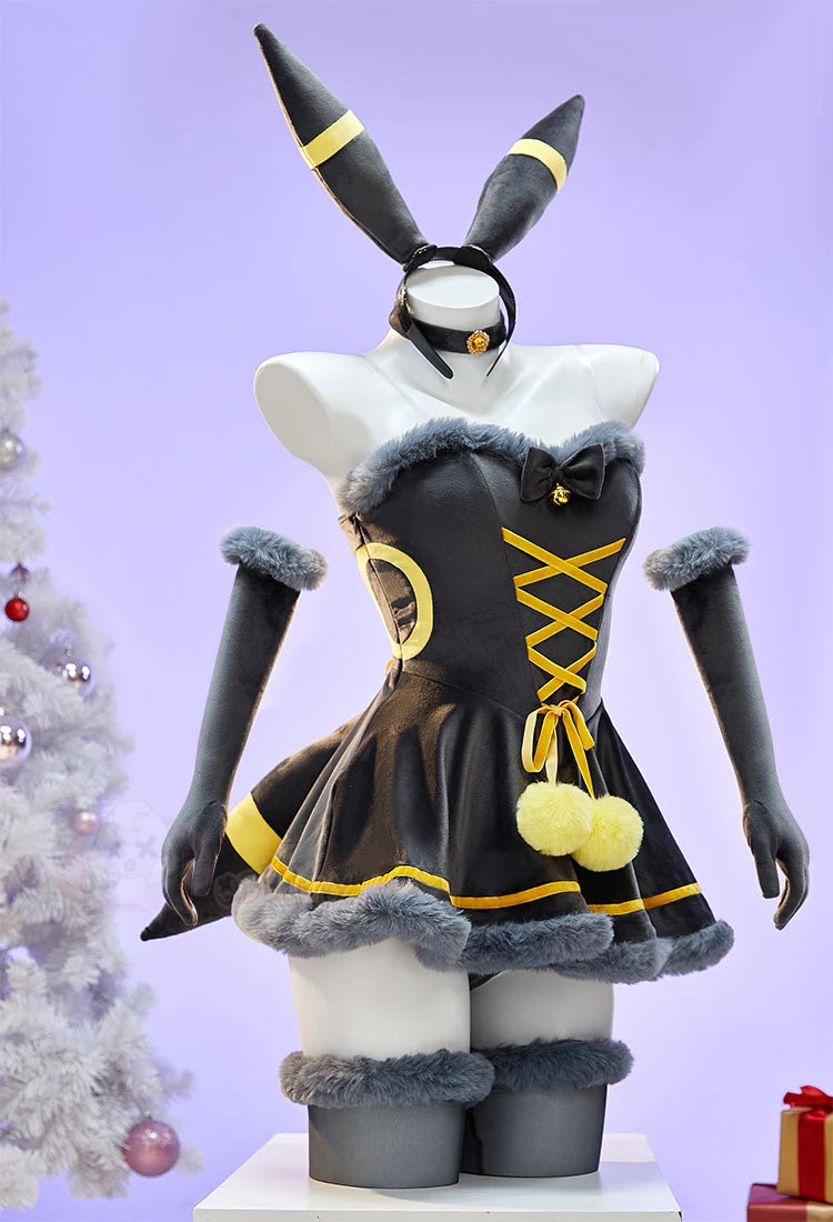 Anime Vaporeon Umbreon Sylveon Cosplay Costume Women Sexy Cloak Dress Outfit Cute Bunny Girl Uniform Halloween Christmas Clothes