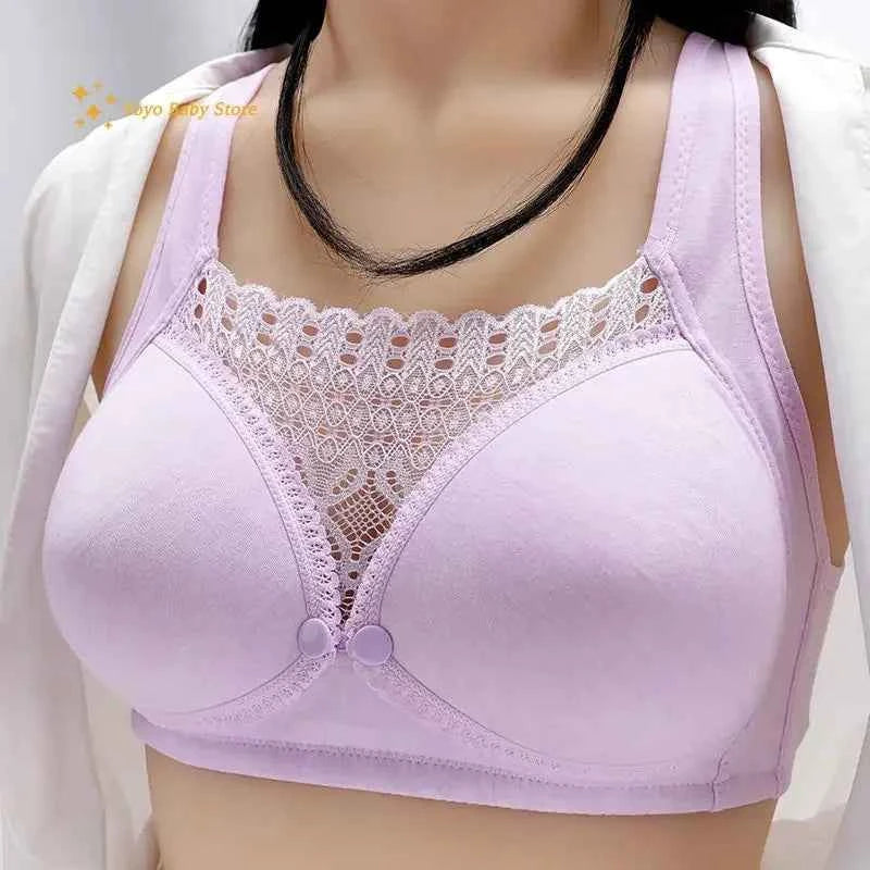 2025 Open front non-underwire maternity bra folding anti-sagging Breastfeeding underwear during pregnancy