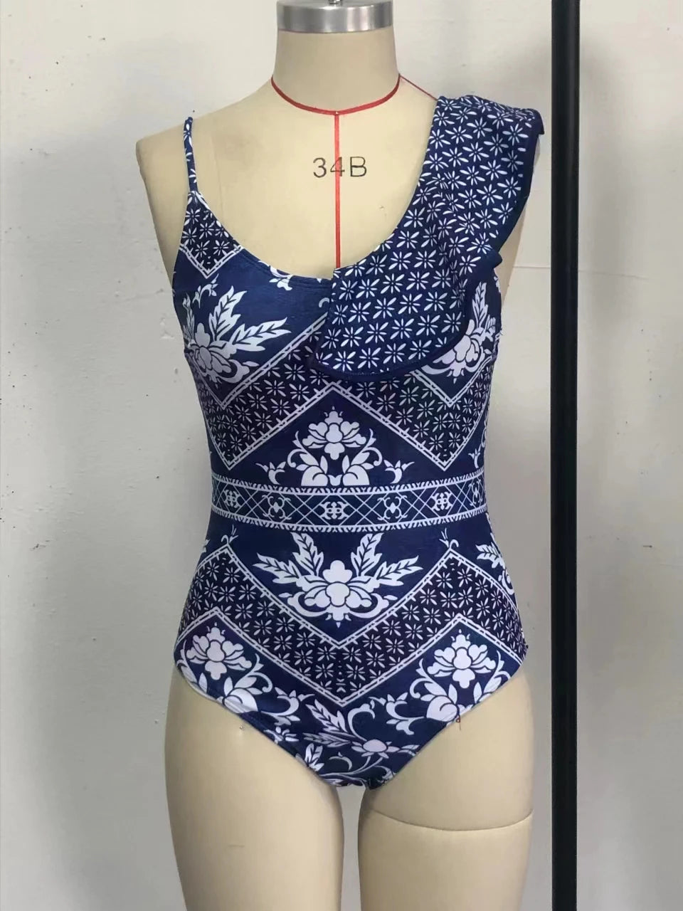 2023 New Arrival Push Up Women Bikini Set Floral Printed Ruffle Bikinis Strappy Bandage Swimwear Brazilian Biquini Bathing Suit SS69