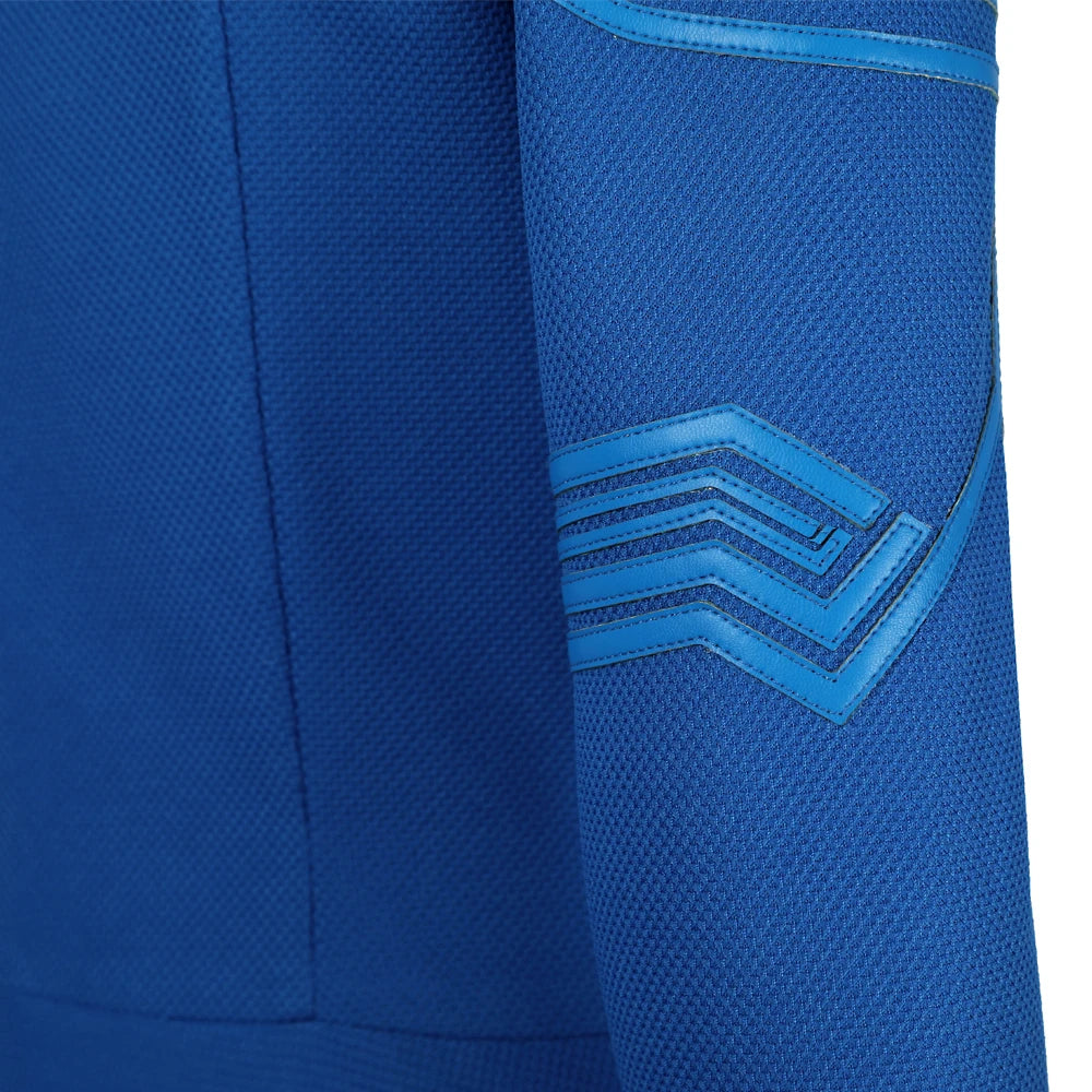 SS69 Supergirl Cosplay Costume Set with Jumpsuit, Cape, and Belt - Elastane
