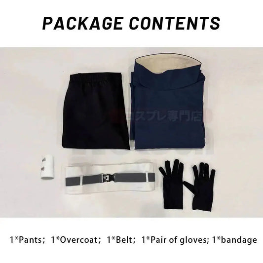 Uchiha Obito Anime Cosplay Costume Set with Coat Pants Belt and Gloves