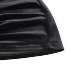 2025 New Plus Size 9XL 8XL 7XL One Shoulder Velvet Lace Up Party Bodycon Women Dresses Vestidos XXXXXL SS69