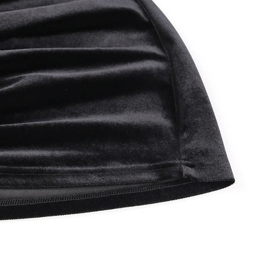 2025 New Plus Size 9XL 8XL 7XL One Shoulder Velvet Lace Up Party Bodycon Women Dresses Vestidos XXXXXL SS69