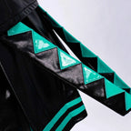 in stock Anime Miku Cosplay Full Set Costume Miku 16TH Cosplay Leather Midi Sexy Dress Halloween Carnival Party JK Uniform