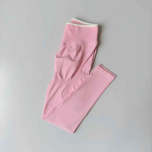 Seamless High Waist Yoga Pants Women Tummy Control Leggings Stretchy Soft Workout Running Leggings Comfortable Gym Sports Tights