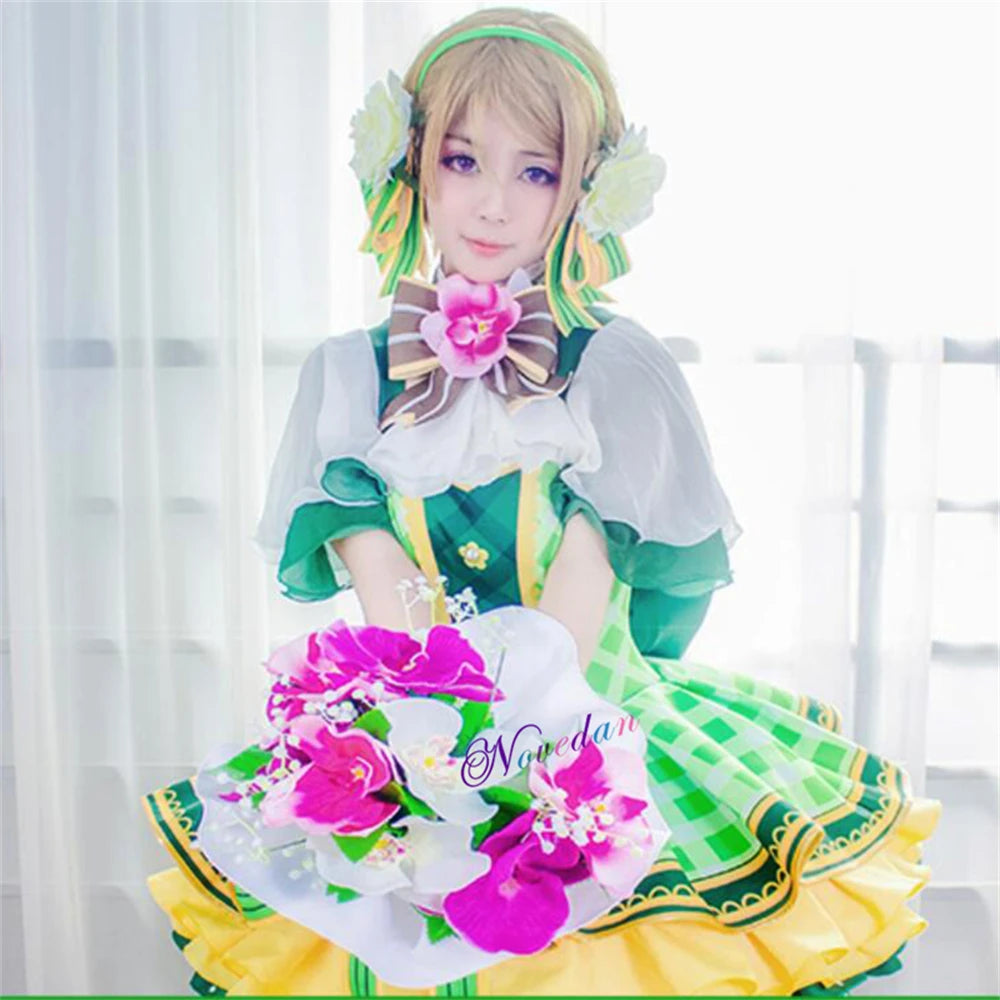 Lovelive Flower Bouquet Cosplay Nico Kotori Tojo Maki Eli Ayase Nozomi Hanayo Lolita Dress Love Live Uniform Cosplay Costume SS69
