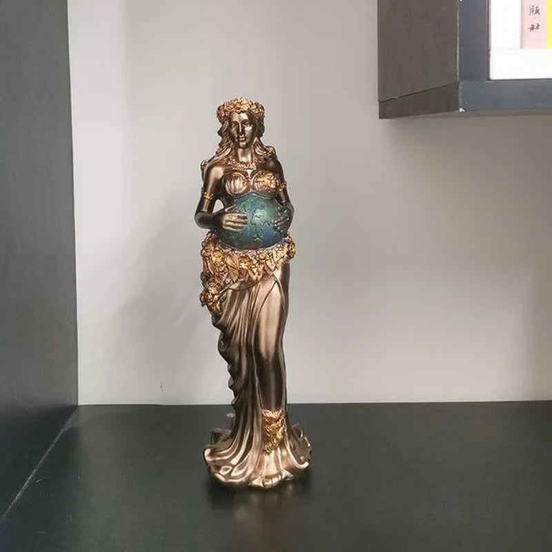 Mother Earth Gaia Resin Statue 22cm Greek Mythology Figurine