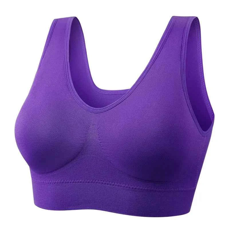 XL-5XL 4PCS Women Seamless Single Layer Camisole Bra Tops Sleep Yoga Sports Bras Tank Tops
