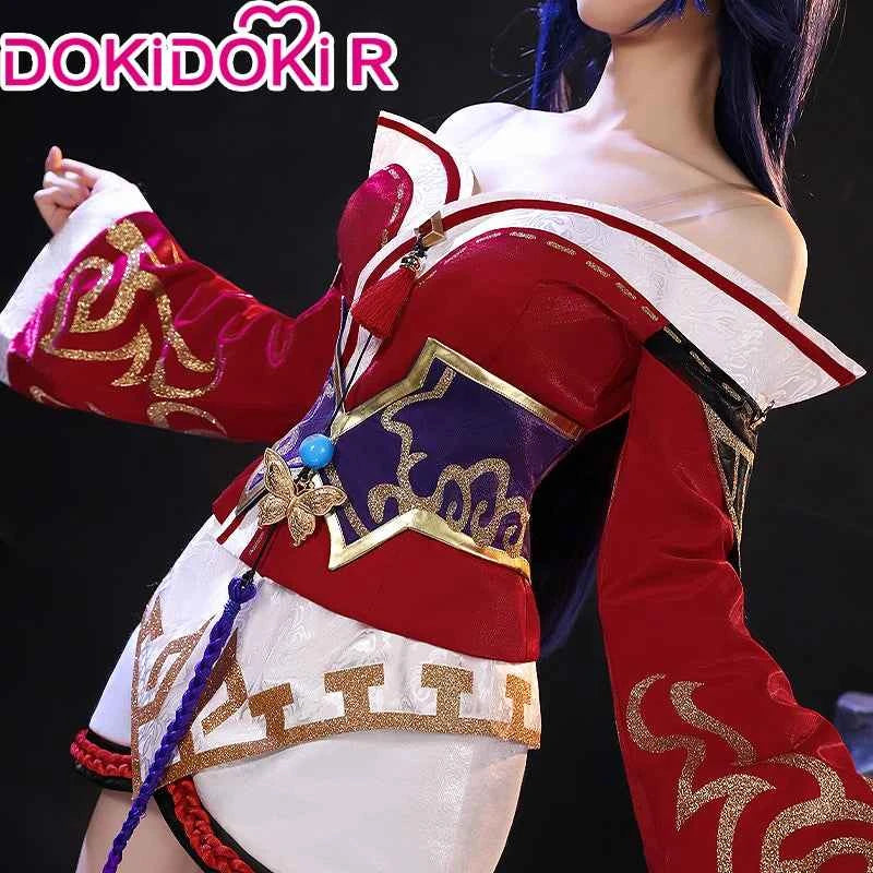 Ahrii Cosplay Costume Set by SS69 - Durable Synthetic Dress, Sizes XS-2XL