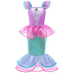 Girls Elsa Anna Dress Children Princess Carnival Dress Kids Jasmine Rapunzel Pageant Flower Disguise Birthday Cosplay Costume